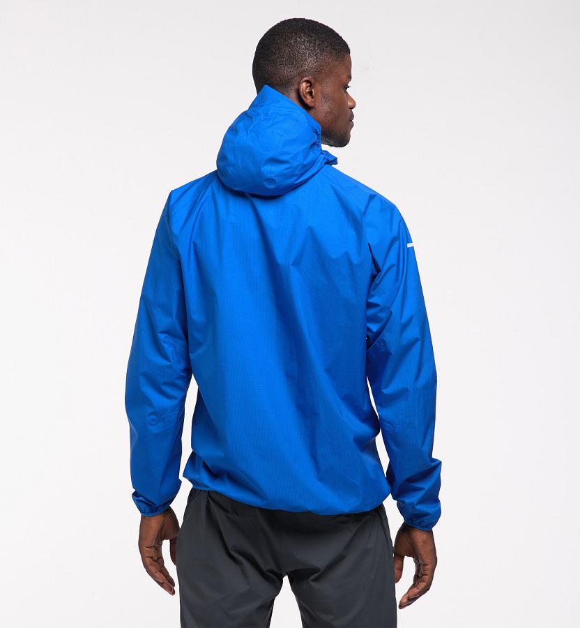 Haglöfs Mens L.I.M Proof Waterproof Jacket Blue New Zealand 07594HRIX